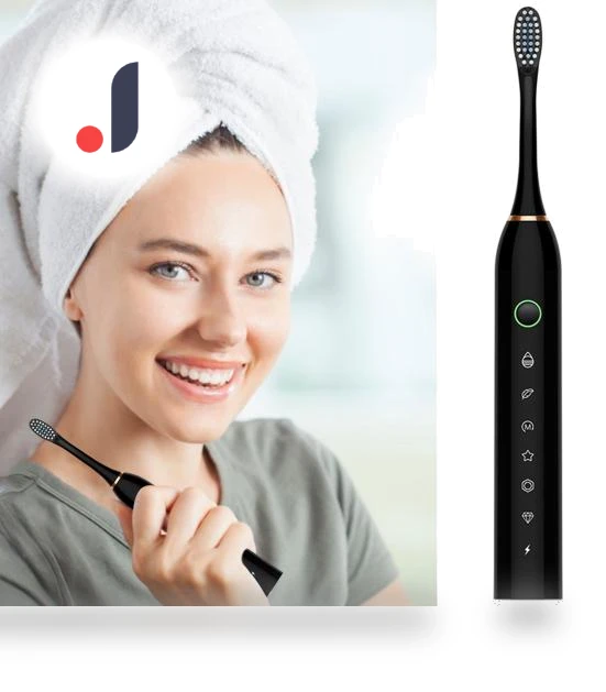 Electric Toothbrush with 4 Brush Heads — Electric Toothbrush Heads, Puntos Electronics
