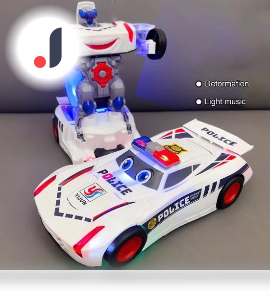 Electric Transformer Robot Toy Car — Interactive Figures & Robots, JJRC
