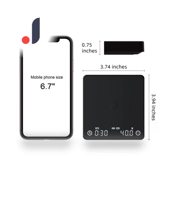 Espresso Coffee Kitchen Scale with Smart Timer — Weight Management Tools, Build My Home