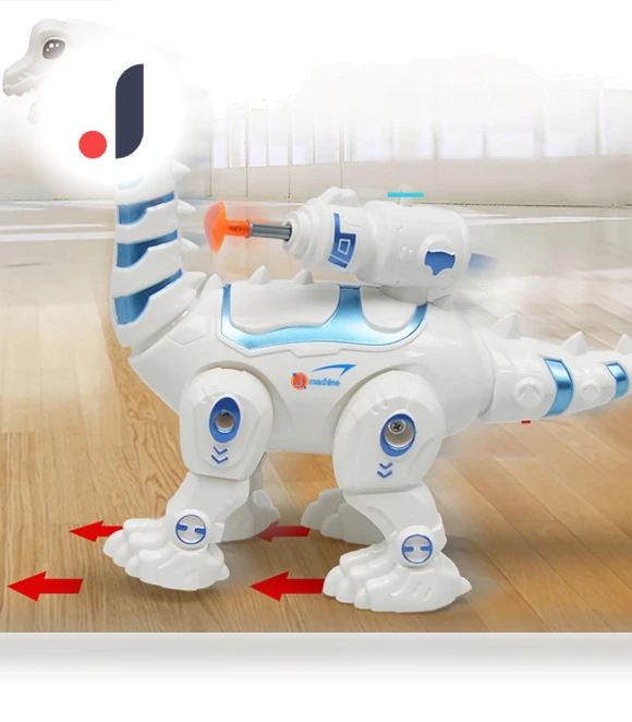 Intelligent Remote Control Walking Dinosaur Toy — Interactive Animal Companions, Ice Beauty