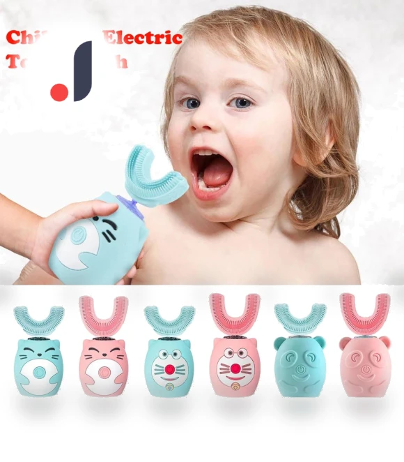 Kids' U-Shaped Electric Toothbrush — Kids' Electric Toothbrushes, Light makeup