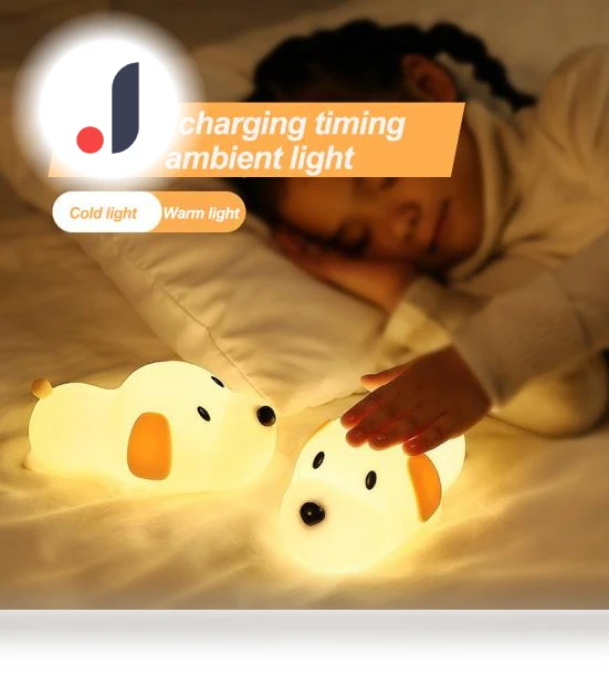 LED Night Light with Cute Dog and Timer — Night Lights, Dongfang HOME A