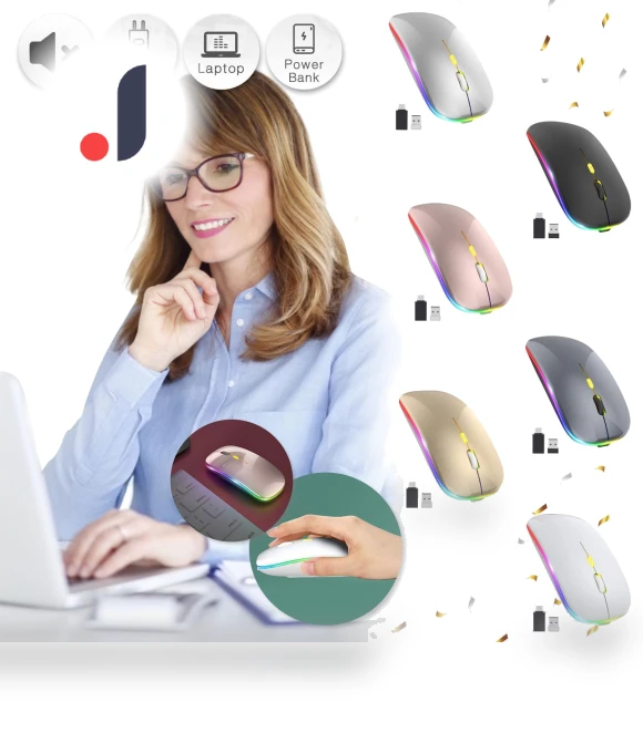 LED Wireless Mouse — Mouse Pads, Xingben Two