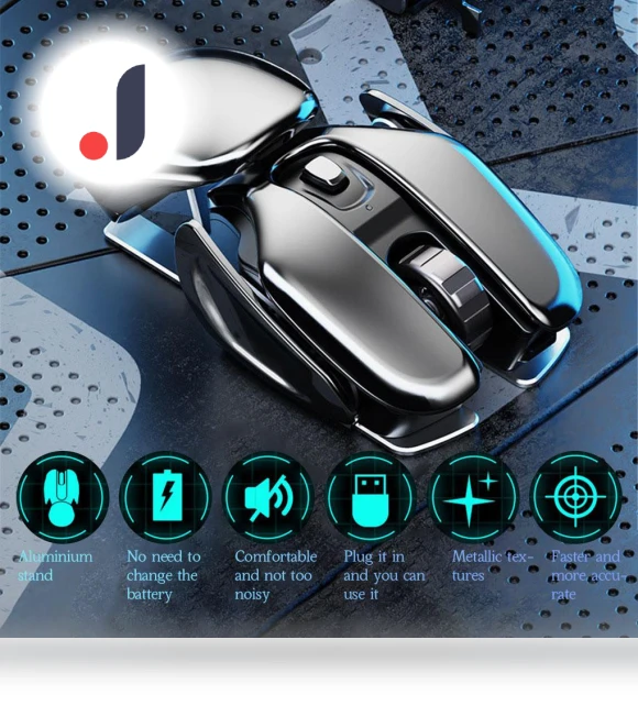 Metal 2.4G Wireless Silent Mouse — Computer Mice