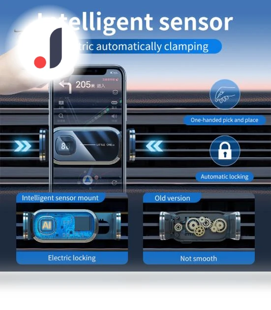Mini Universal Smart Electric Car Phone Holder — Dashboard Installation Kits, Optimized General