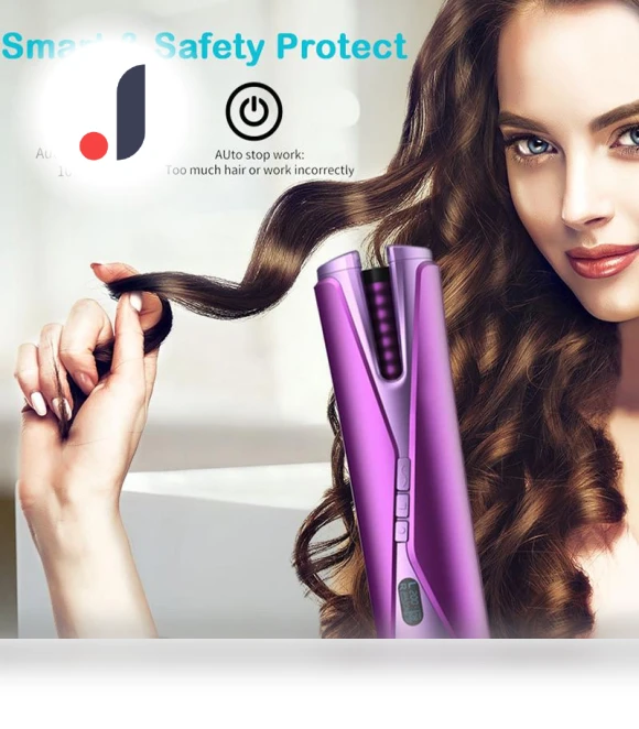 Portable Wireless Sensor Charging Base Self-Charging Powerful Curling Iron Rechargeable Rollers for Lazy Fully Automatic... — Rollers, Refreshing Home