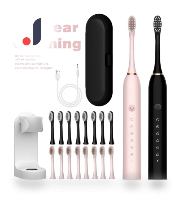 Powerful Sonic Electric Toothbrush — Electric Toothbrush Heads, Light makeup