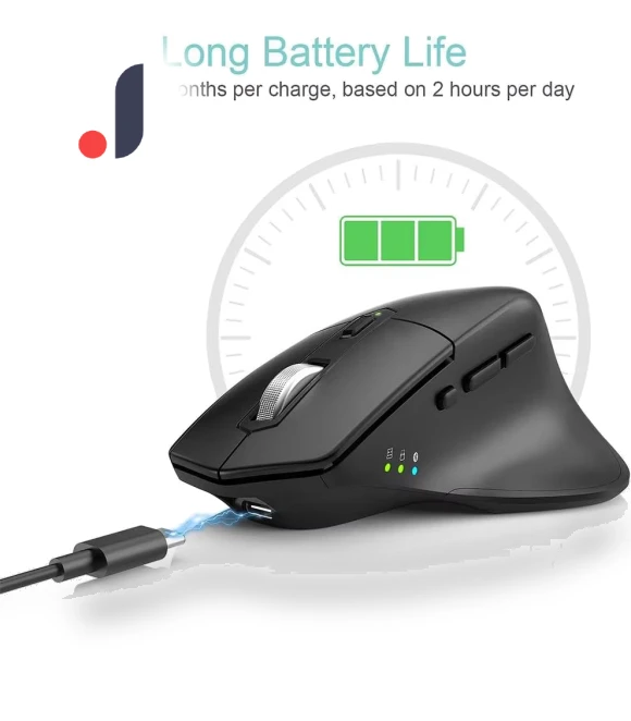 Rechargeable Wireless Bluetooth Mouse — Mouse Pads, SeenDa