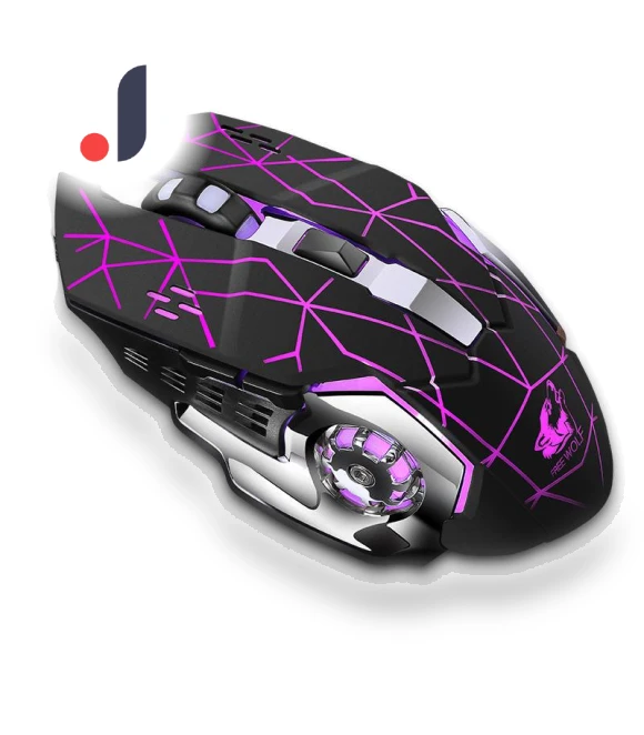 Rechargeable Wireless Silent USB Optical Ergonomic Gaming Mouse — Mouse Pads, YSZQ