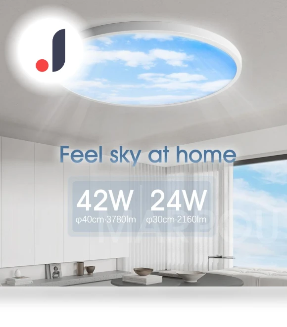 Round Ceiling Light Smart Sky — Overhead Lighting, Refreshing Home