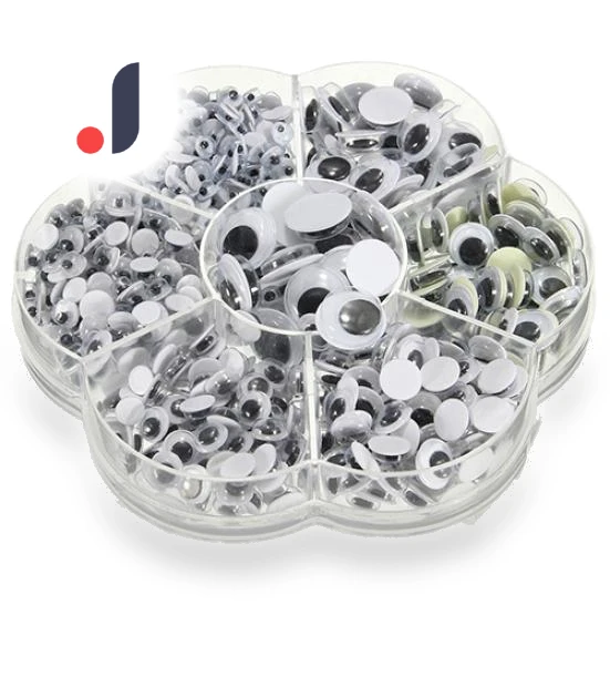 Self-adhesive Round Toy Eyes for Doll Toy, DIY Decor — , Zoeneed
