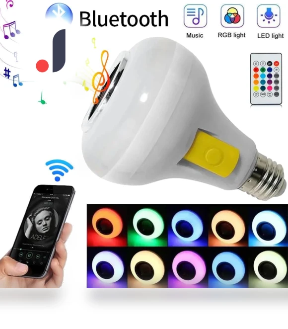 Smart LED Bulb with Bluetooth Speaker — LED, Refreshing Home