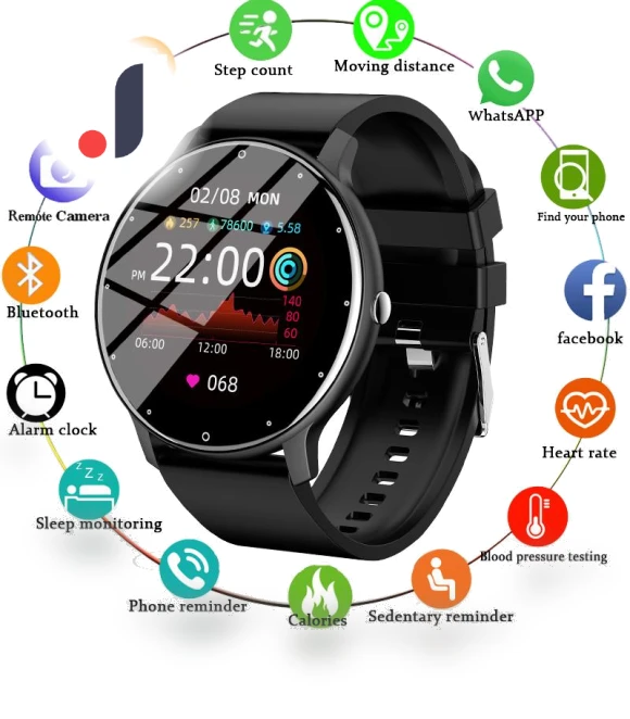 Smart Watch with Heart Rate Monitor — Smartwatches, ElectronicsHome