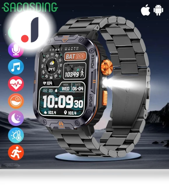 Smart Watch with Large Screen and Music Playback — Wearable Accessories, SACOSDING