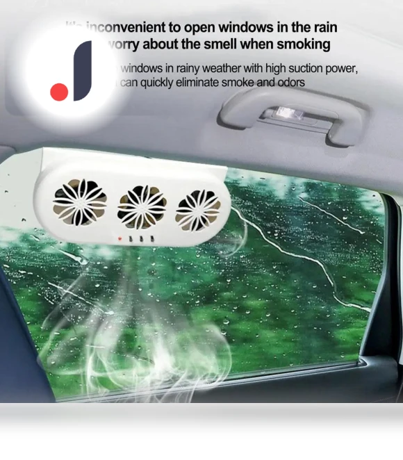 Solar Powered Car Fan — , World Auto Parts