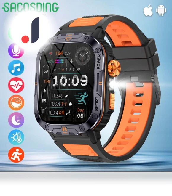 Ultra Large Screen Bluetooth Smart Watch — Smartwatches, SACOSDING