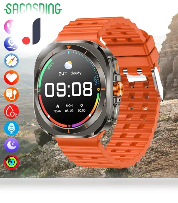 Ultra Men AMOLED Smart Watch — Smartwatches, SACOSDING