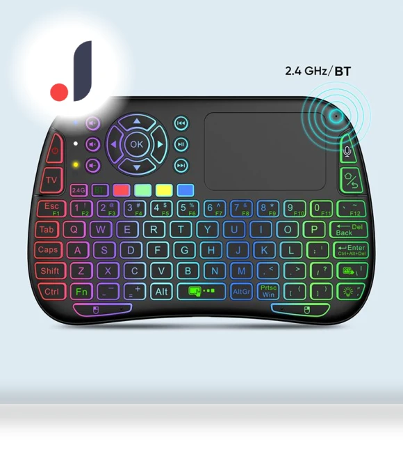 Wireless Rechargeable Keyboard with Backlight and Touchpad — Keyboards, Bellatrix