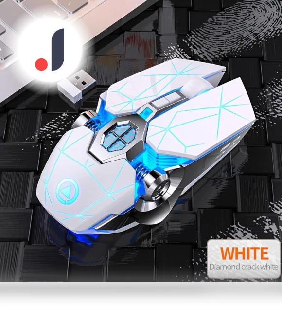 Wireless Silent Gaming Mouse with Seven-Color RGB Backlight — Gaming Mice, High-quality life products