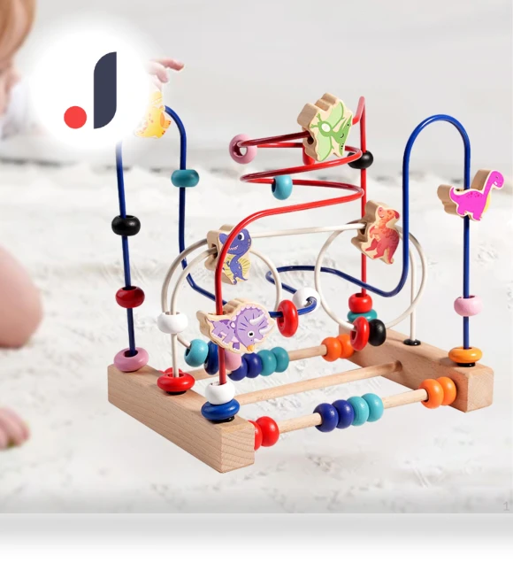 Wooden Bead Maze Toy — Infant & Early Childhood Playthings, Closet of Beauty