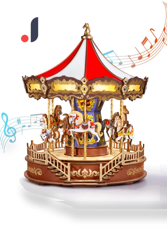 3D Puzzle Wooden LED-lit Musical Box — Educational, AniWorld
