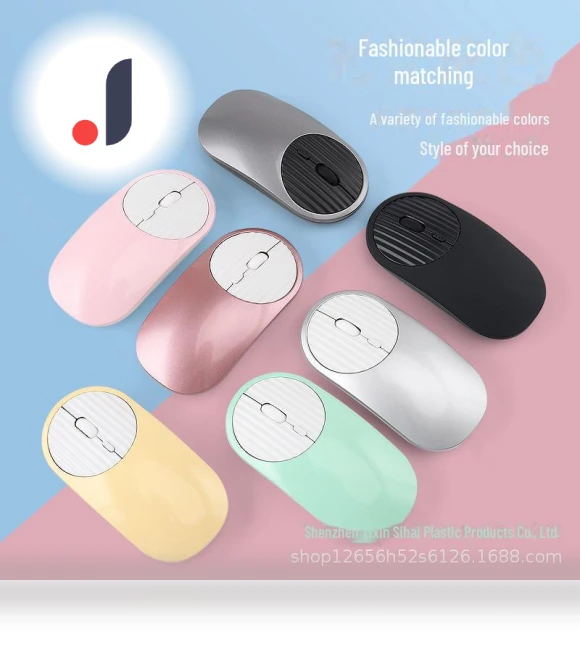 Bluetooth Mouse with Silent Operation and Type-C Charging — Mouse Pads, Yixin