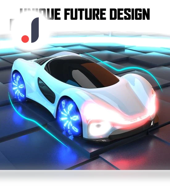 Conceptual Toy Car with Remote Control and LED Lighting — Toy Vehicles, Play with You