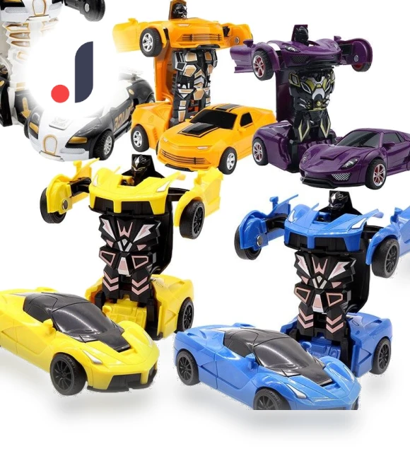 Deformation Car Toy with One Key — Miniature Vehicles, Kvvdi