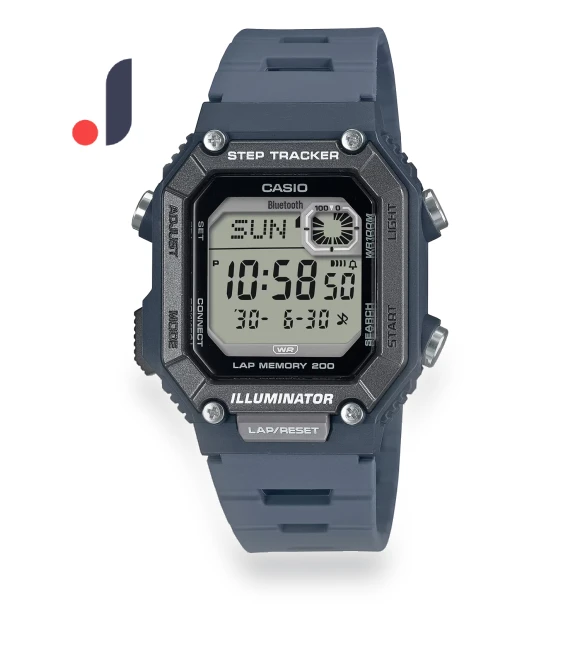 Digital Watch Mobile Link Bluetooth Equipped Step Tracker — Wearable Accessories, Casio