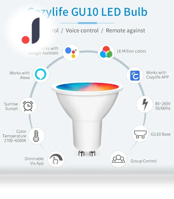 Dimmable LED Light Bulb — LED, Rainbow Rain