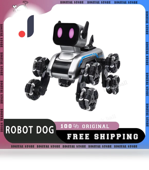 Eight Wheel Smart Remote Control Robot Dog — Interactive Figures & Robots, Super Dream Home