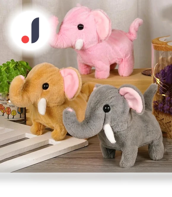 Electronic Pet Simulator Elephant — Interactive Animal Companions, Bai Fen Bai Toys