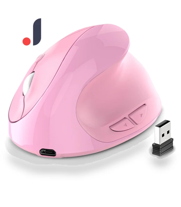 Ergonomic Wireless Vertical Rechargeable Silent Designer Mouse — Mouse Pads, Computer boost