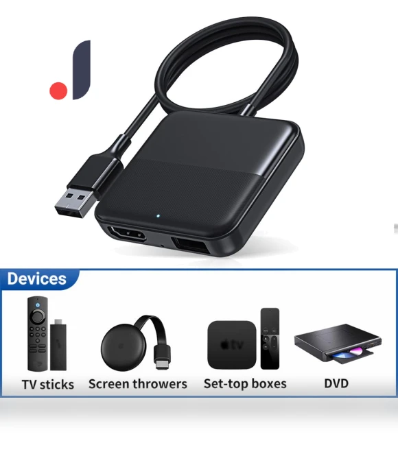 HDMI-Compatible Multimedia Adapter DVD Converter — Connectors & Adapters, Rustic Elegance House