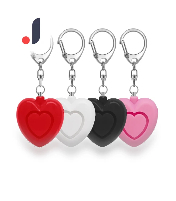 Heart-Shaped Alarm Keychain — , AI Supermarket