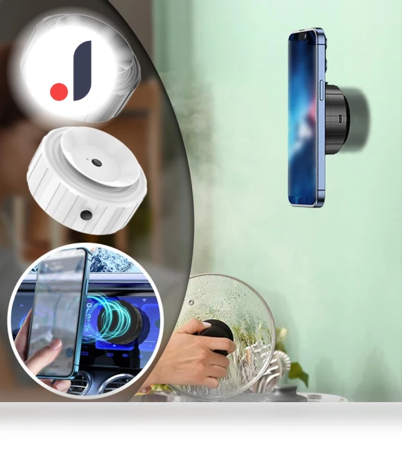 Magnetic Vacuum Car Phone Holder — Dashboard Installation Kits, Auto Accessories Home