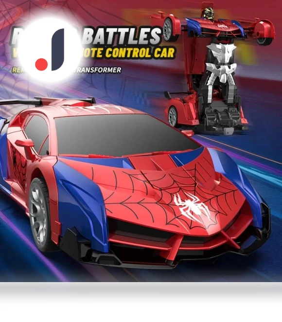 Mini 2-in-1 RC Car Robot Transformer — Interactive Figures & Robots, GYROBALL