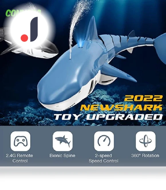 Remote Control Shark Spray Water Toy — Aquatic Vehicles, AE Selection