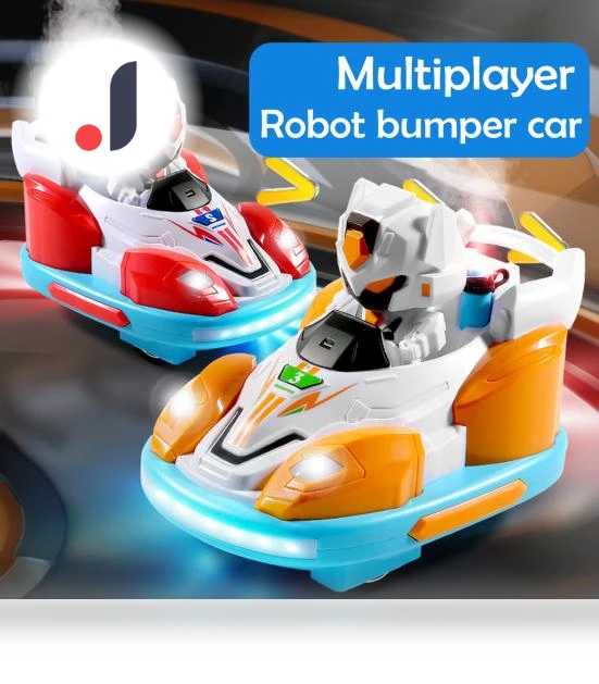 Remote Control Toy Cars Set with Light Spray and Music Battle — Interactive Figures & Robots, Play with You