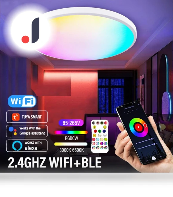 Smart LED Ceiling Light — Overhead Lighting, Build My Home