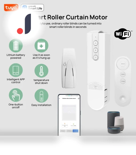 Smart Remote Electric Motorized Blinds Kit — Smart Home Hubs & Controllers, Build My Home