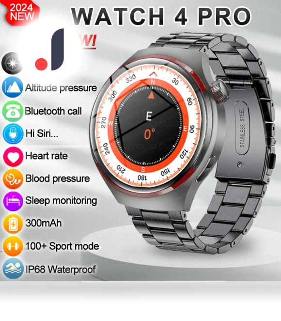 Smart Watch Men GPS Tracking AMOLED HD Display — Smartwatches, Zodvboz