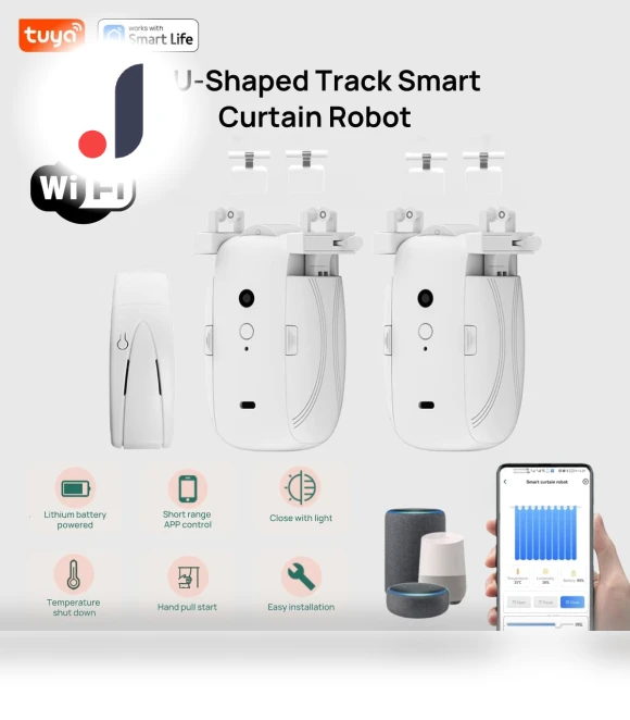Smart WiFi Curtain Robot Holder — Smart Home Hubs & Controllers, Build My Home