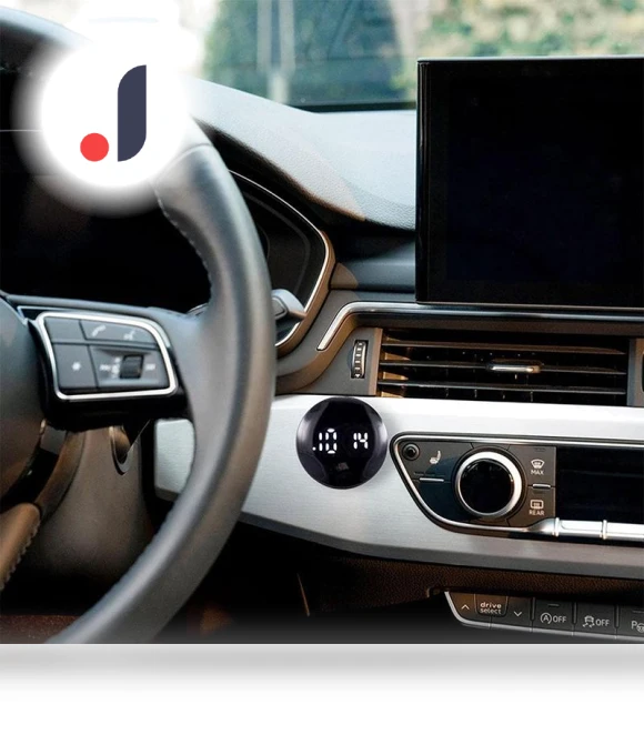 Touchscreen Illuminated Dashboard Clock — , Gauze House