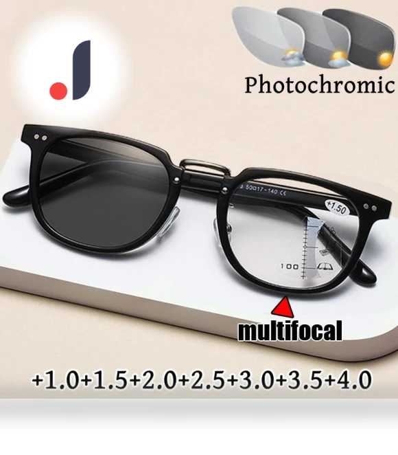 Unisex Progressive Multifocal Glasses for Presbyopia — Reading Glasses, CICI Global Glasses