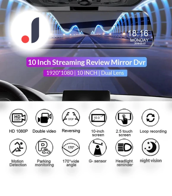Wi-Fi Car Rearview Mirror Dash Cam — Rearview Cameras for Cars, Home Of Auto Parts