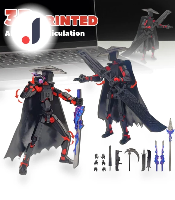 3D Printed Titan Robot Mobile Doll Set — Collectible Statues, Sagittarius7v