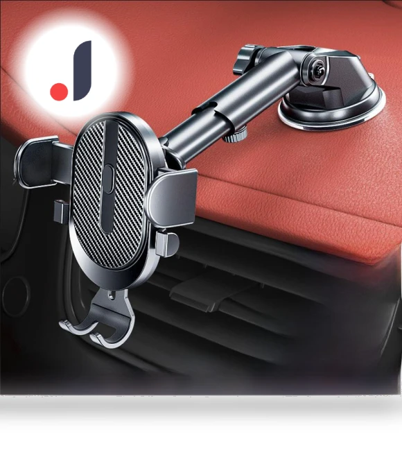 Car Phone Holder with Telescopic Suction Cup — Dashboard Installation Kits, AI Market