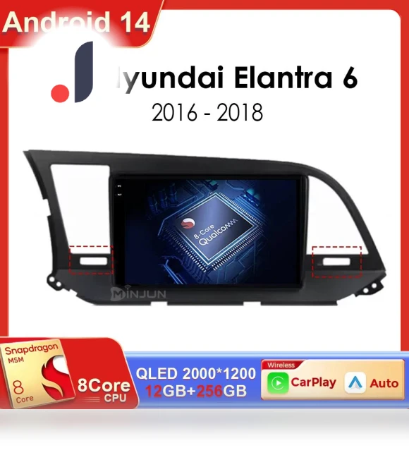 Car Radio for Hyundai Elantra 6 2016-2018 — Stereo Receivers, AutoSphere