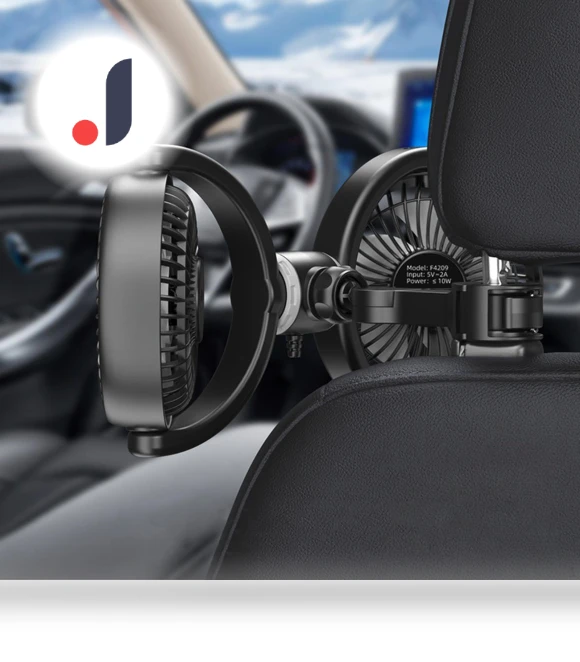Dual Head Car Rear Fan — Cooling Fan, SunshineTek